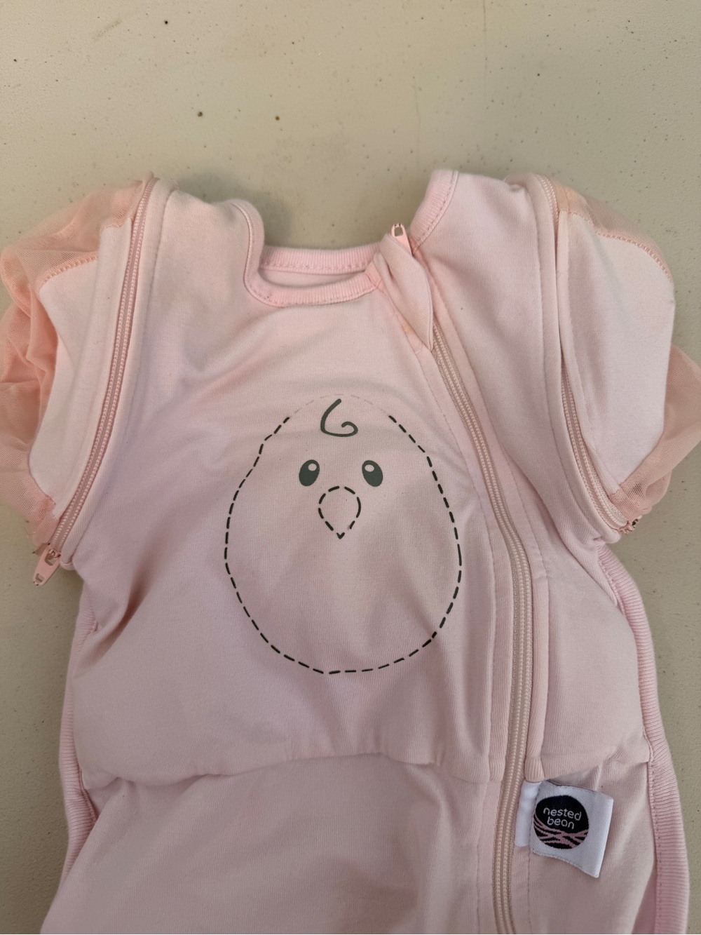 Nested Bean Infant Sleep Sacks in Lavender and Blush Set of 3 size 3-6 mo - Picture 3 of 8